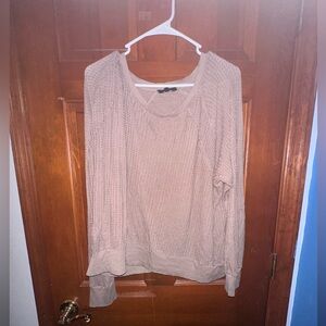 Beige Long Sleeve Top